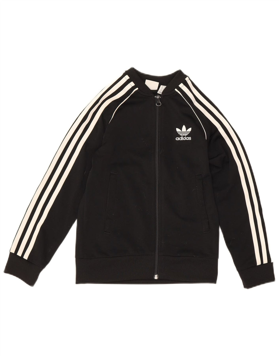 Casaco de treino Adidas Boys 7-8 anos preto poliéster