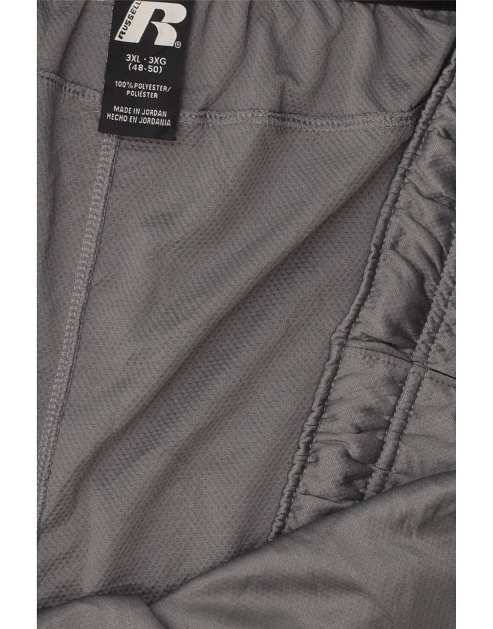 RUSSELL ATLÉTICO Mens Sport Shorts 3XL Cinza Colourblock Poliéster