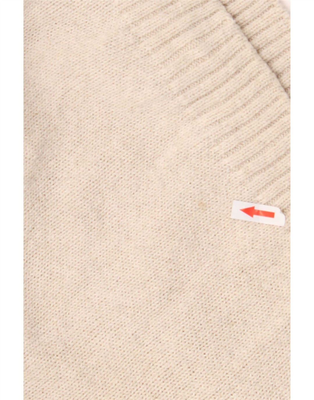 Suéter masculino Marks & Spencer com decote em V grande algodão branco