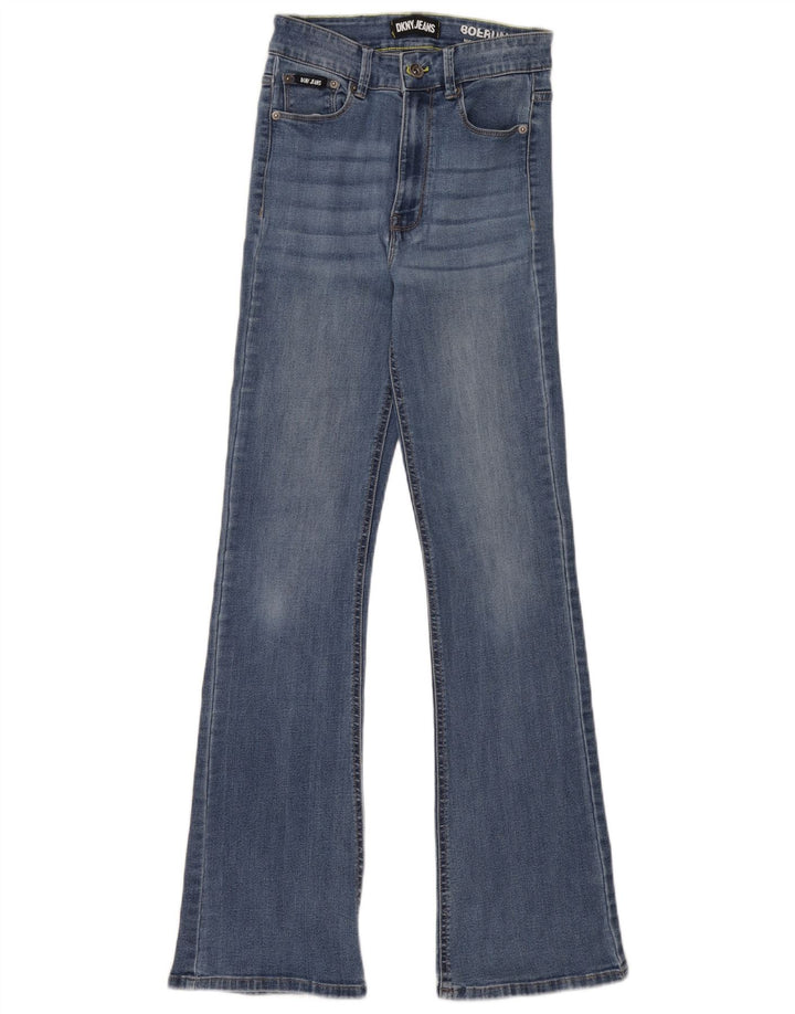 Dkny Calça jeans feminina larga W27 L31 algodão azul