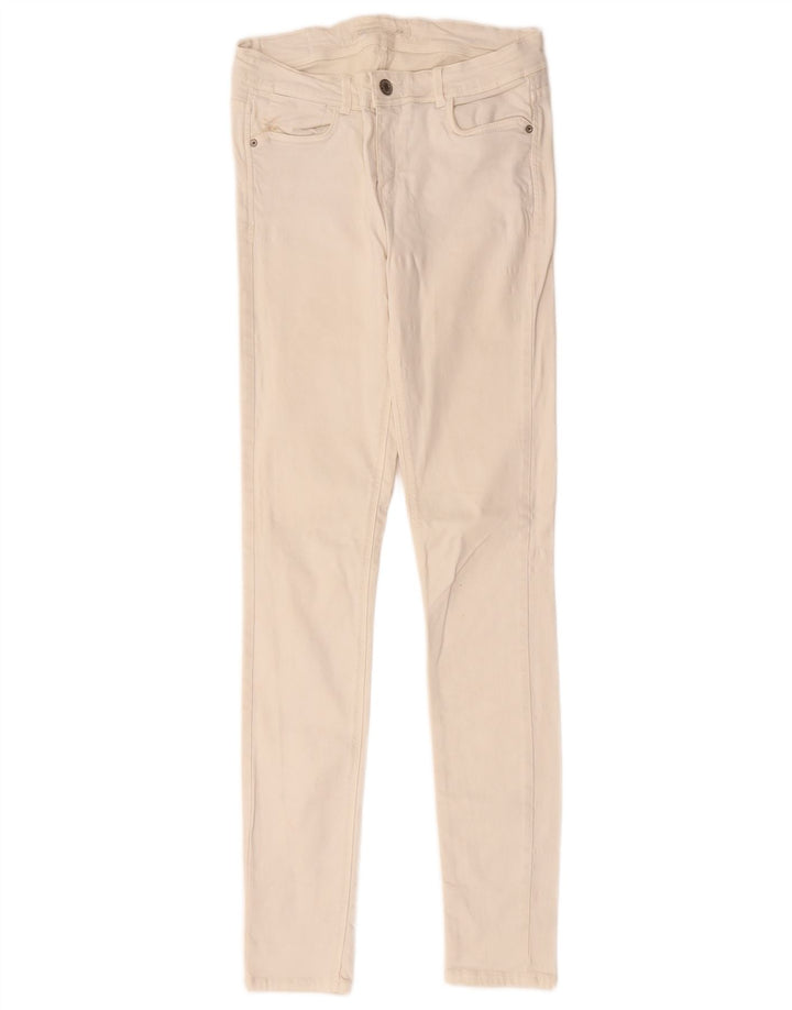 Calça jeans skinny feminina Zara W28 L31 bege
