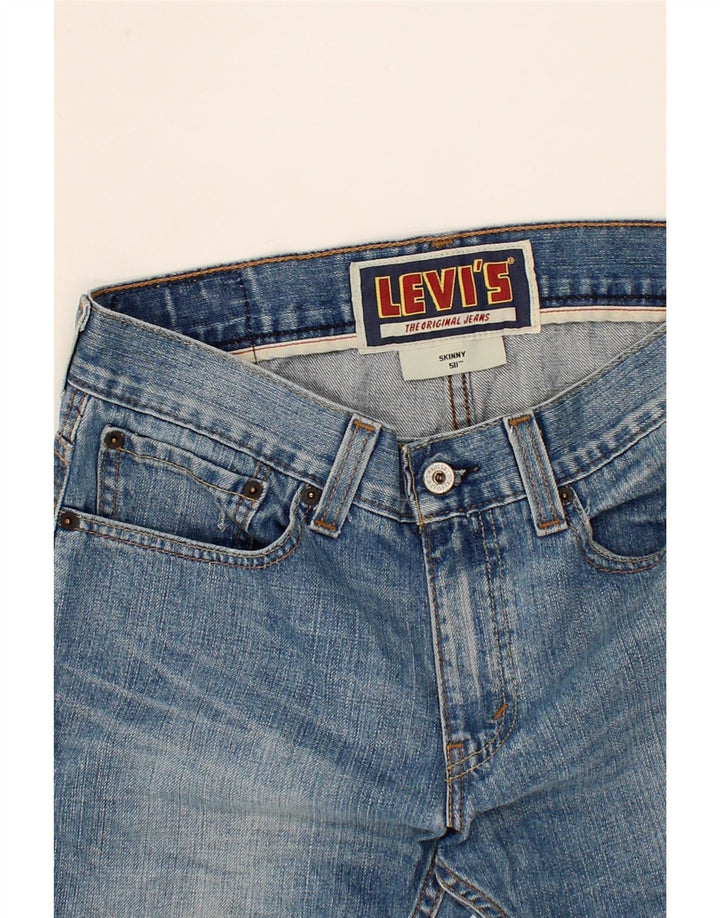 LEVI'S Womens 511 Denim Shorts W31 Medium Blue Cotton Vintage Levi's and Second-Hand Levi's from Messina Hembry 