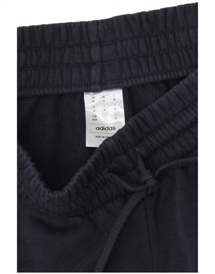 Adidas Mens Treino Calças Joggers Médio Azul Marinho Algodão