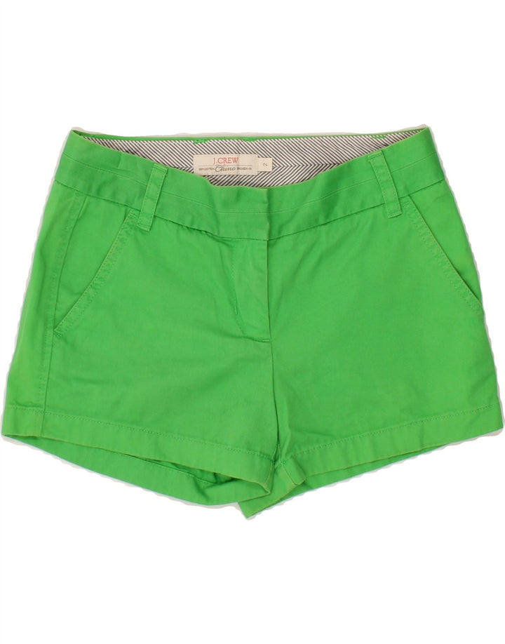 J. CREW Womens Broken In Low Waist Hot Pants US 2 XS W30 Green Cotton Vintage J. Crew and Second-Hand J. Crew from Messina Hembry 