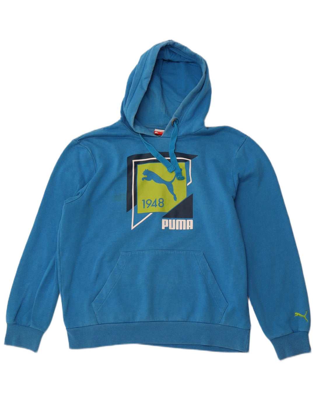 Jumper com capuz gráfico masculino PUMA grande azul