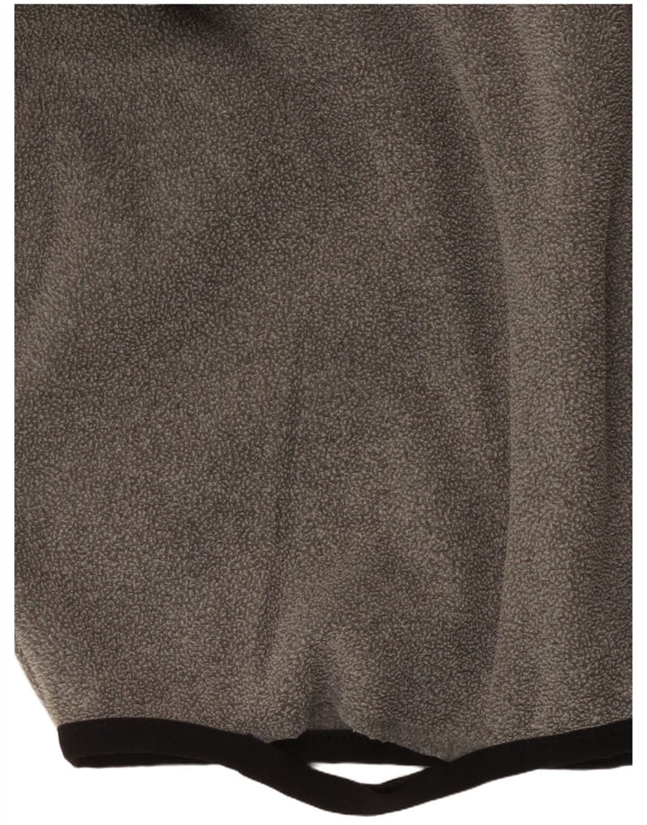 Suéter de lã masculino The North Face com zíper e pescoço XS poliéster cinza