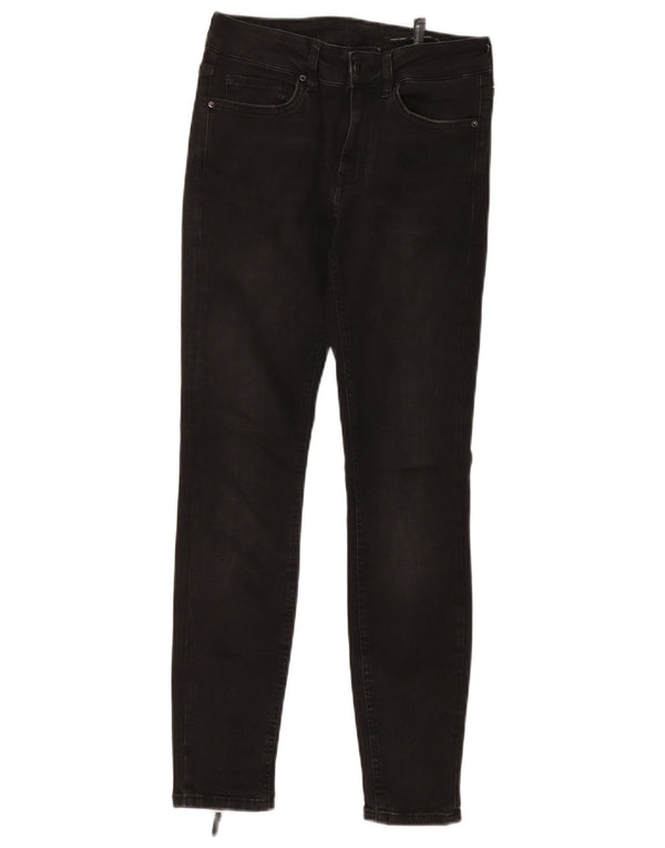 Zara Jeans Slim Feminino EU 36 XS W26 L27 Algodão Preto
