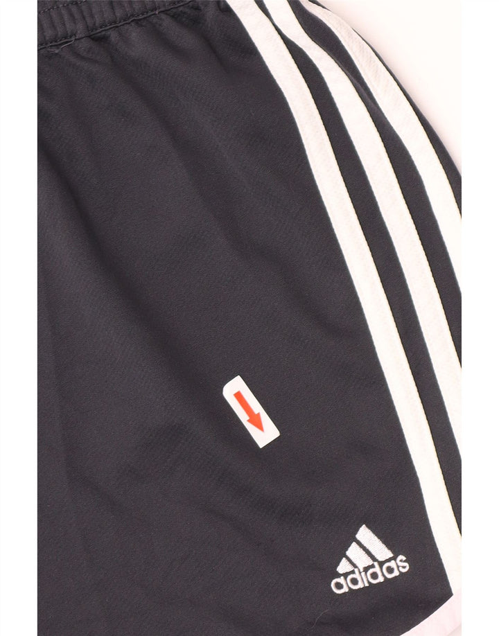 Shorts esportivos femininos Adidas UK 16 grande poliéster azul marinho