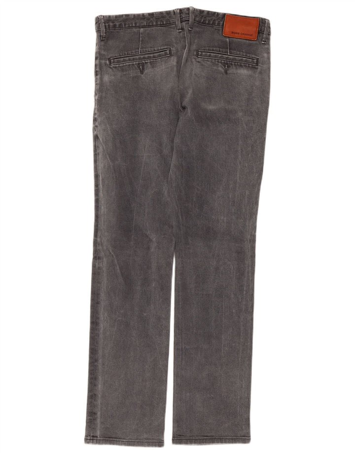 Hugo Boss Calça jeans reta masculina W32 L30 cinza