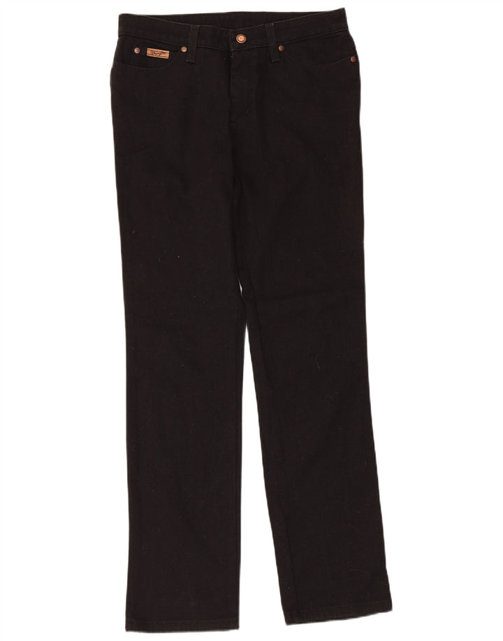 Jeans retos masculinos WRANGLER W30 L31 algodão preto