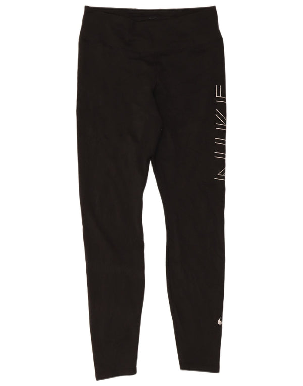 Leggings Nike Dri Fit Graphic Femininas UK 14 Grande Preto
