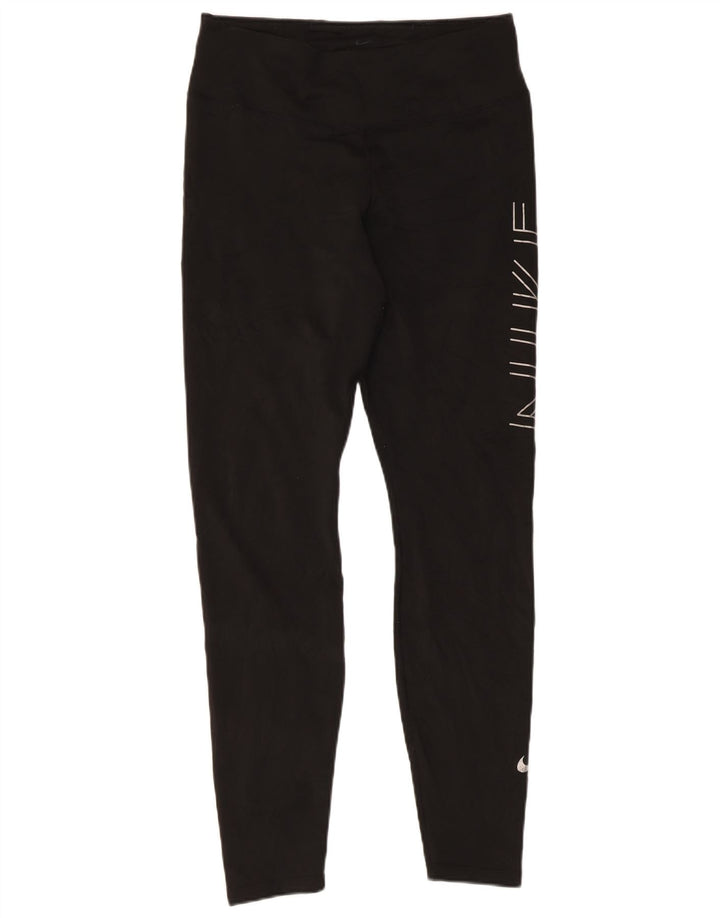 Leggings Nike Dri Fit Graphic Femininas UK 14 Grande Preto