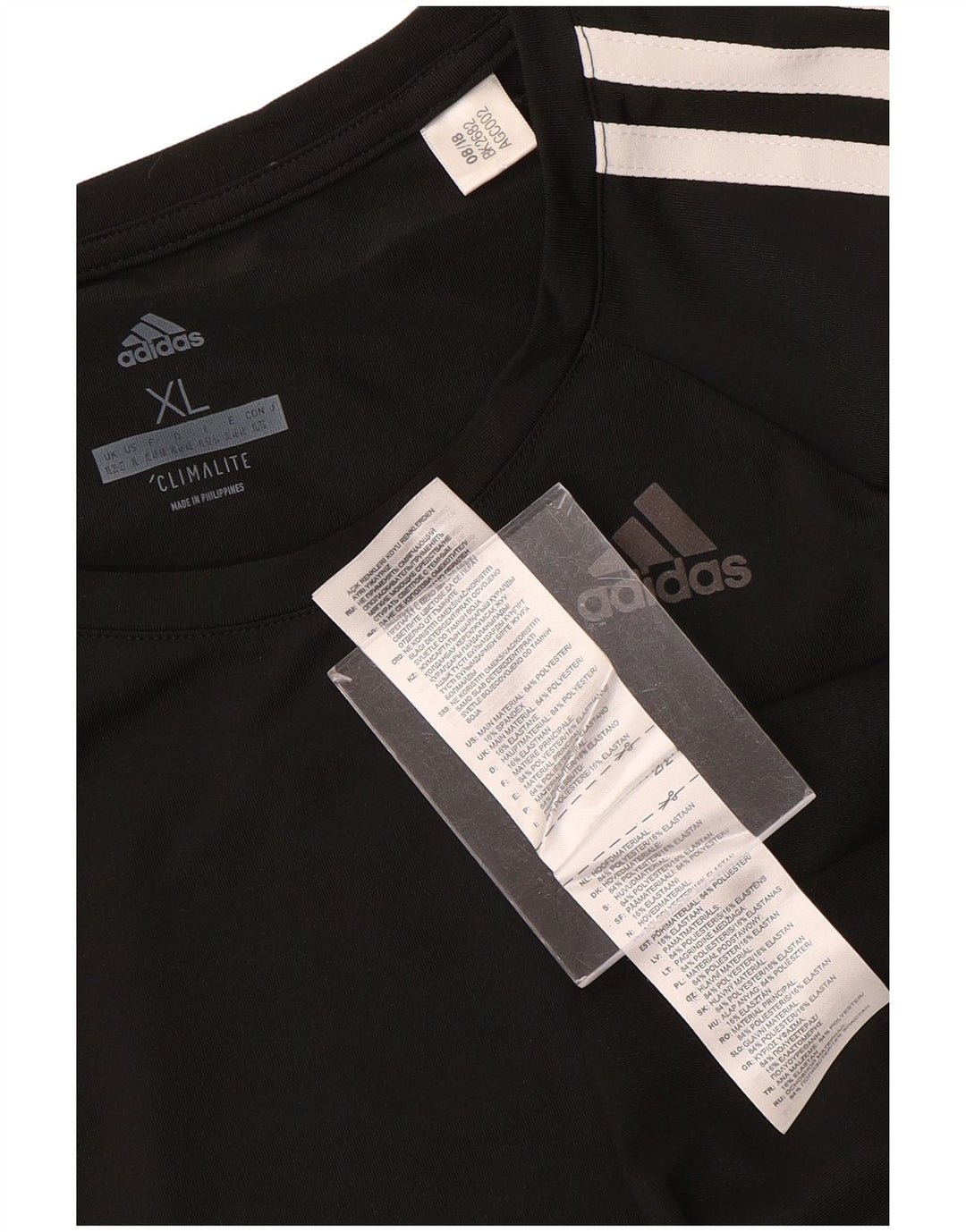 Camiseta Adidas Climalite Feminina Top UK 20/22 XL Preto Poliéster