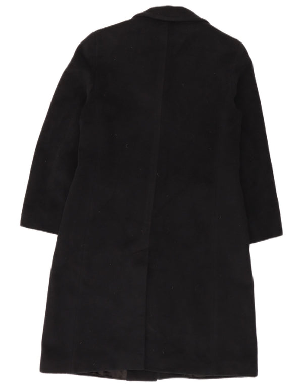 Sobretudo feminino Marella UK 14 grande lã virgem preta