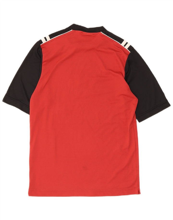 Camiseta gráfica masculina Sergio Tacchini Top pequeno bloco colorido vermelho