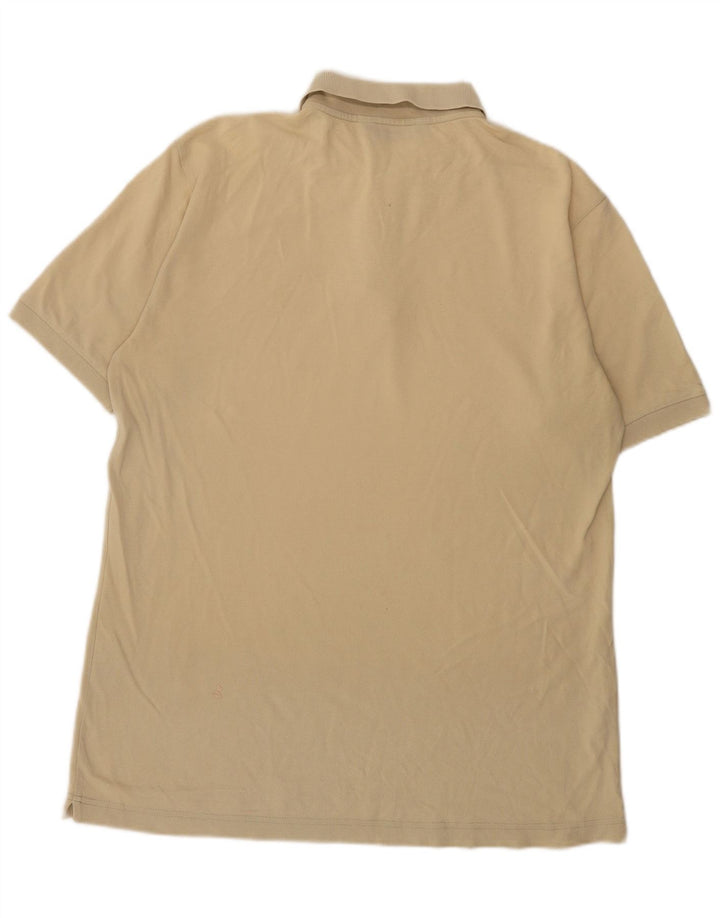Camisa polo masculina Kappa grande algodão amarelo