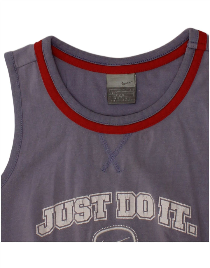 Colete gráfico masculino NIKE Top 12-13 anos grande azul marinho