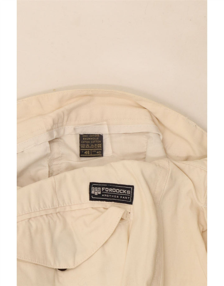 Shorts cargo masculino Fordocks IT 46 pequeno W30 algodão branco