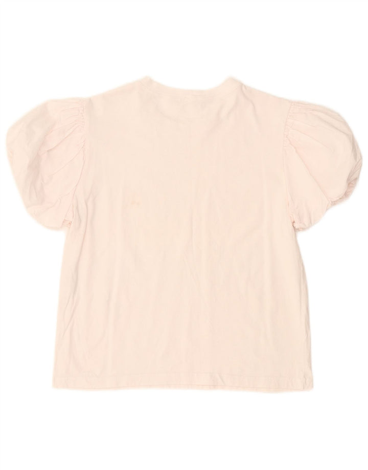 Blusa feminina ZARA UK 12 algodão branco médio