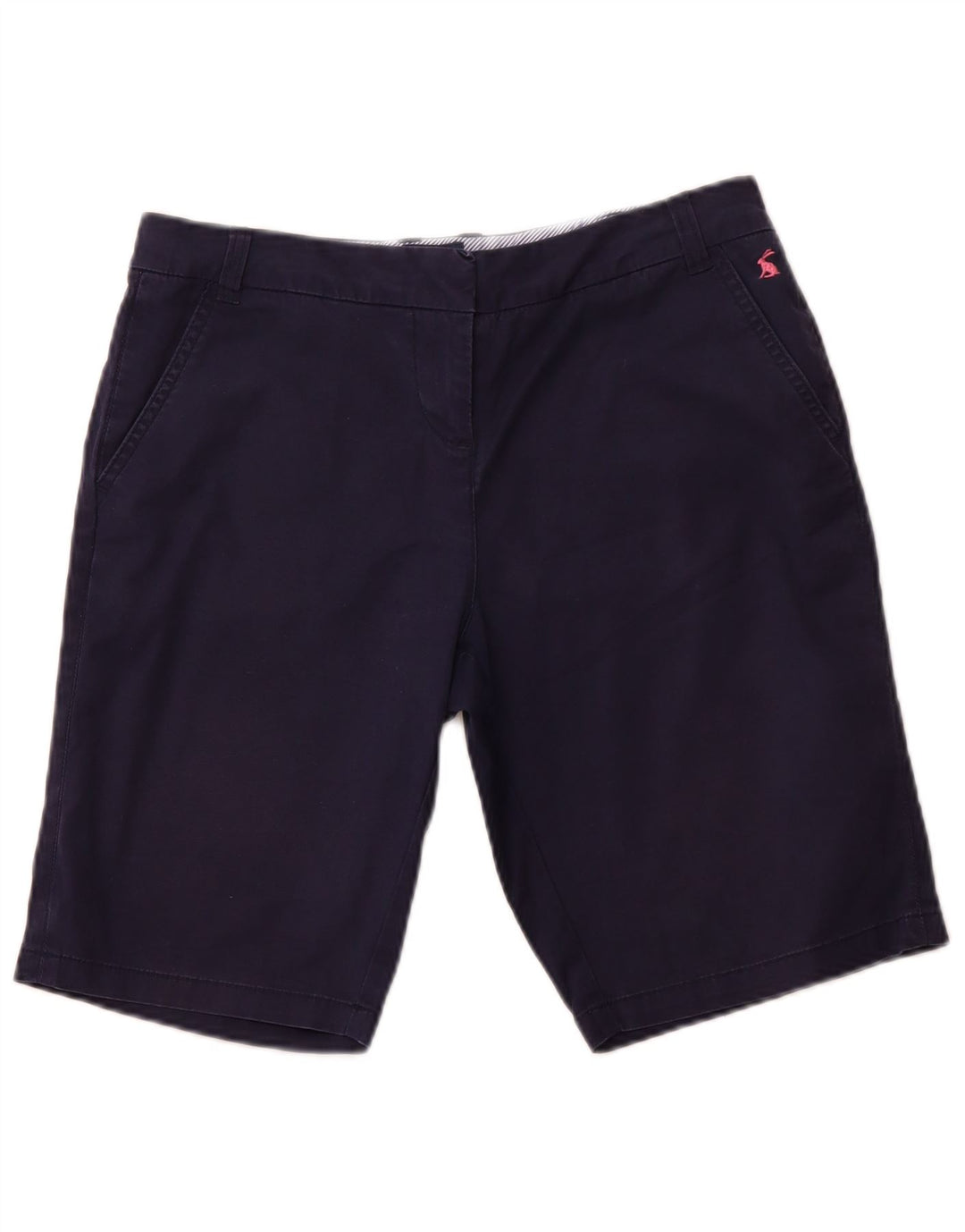 Shorts Chino feminino JOULES Reino Unido 10 pequeno W30 algodão azul marinho