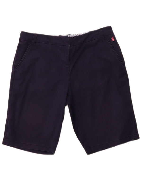 JOULES Womens Chino Shorts UK 10 Small W30  Navy Blue Cotton