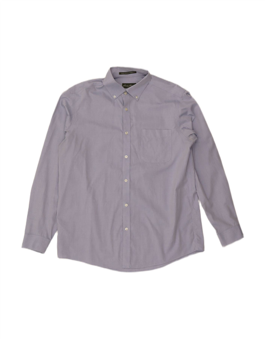 EDDIE BAUER Camisa masculina de ajuste relaxado grande algodão azul