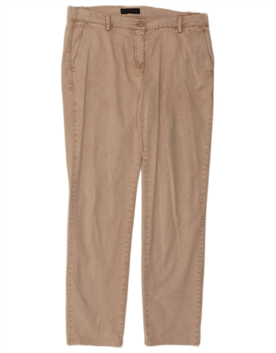 Calça Chino Cônica Feminina TRUSSARDI W32 L28 Algodão Bege