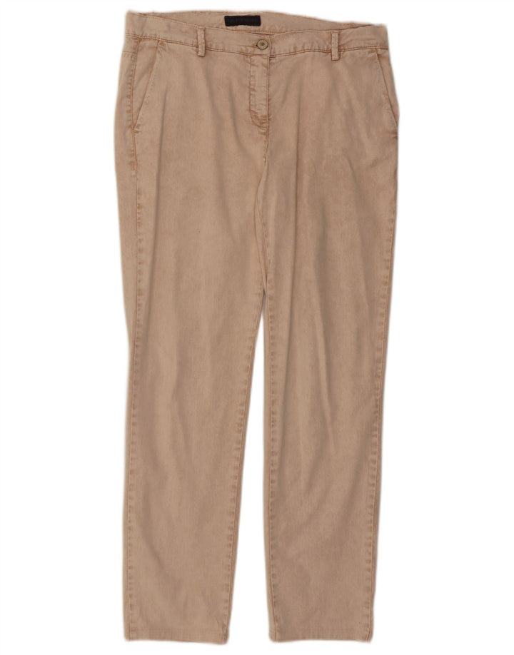 Calça Chino Cônica Feminina TRUSSARDI W32 L28 Algodão Bege