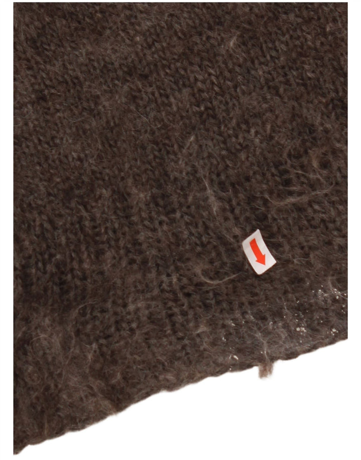 Regata masculina VINTAGE com colete médio marrom Fair Isle