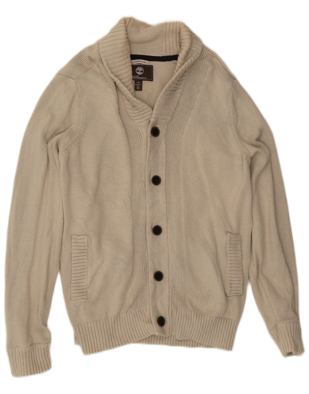 Suéter cardigan masculino TIMBERLAND Earthkeepers regular fit grande bege