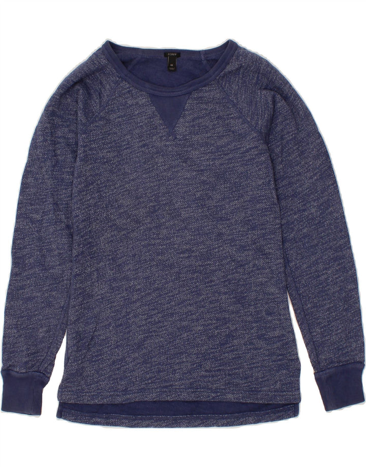 J. CREW Womens Sweatshirt Jumper UK 6 XS Navy Blue Cotton Vintage J. Crew and Second-Hand J. Crew from Messina Hembry 