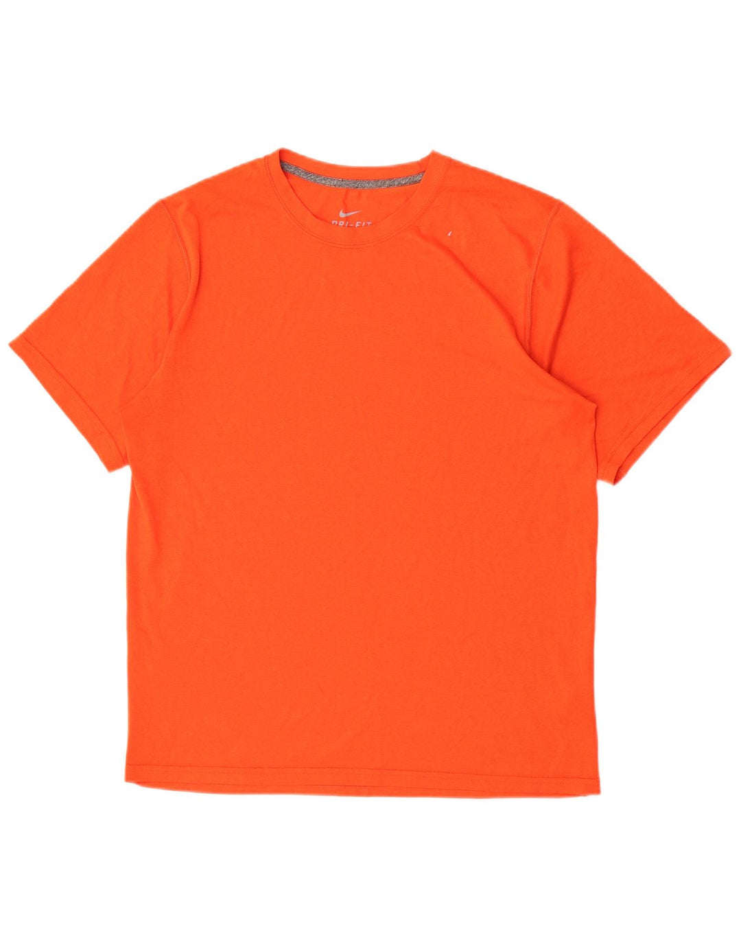 Nike Mens Dri Fit Camiseta Top Médio Laranja Poliéster