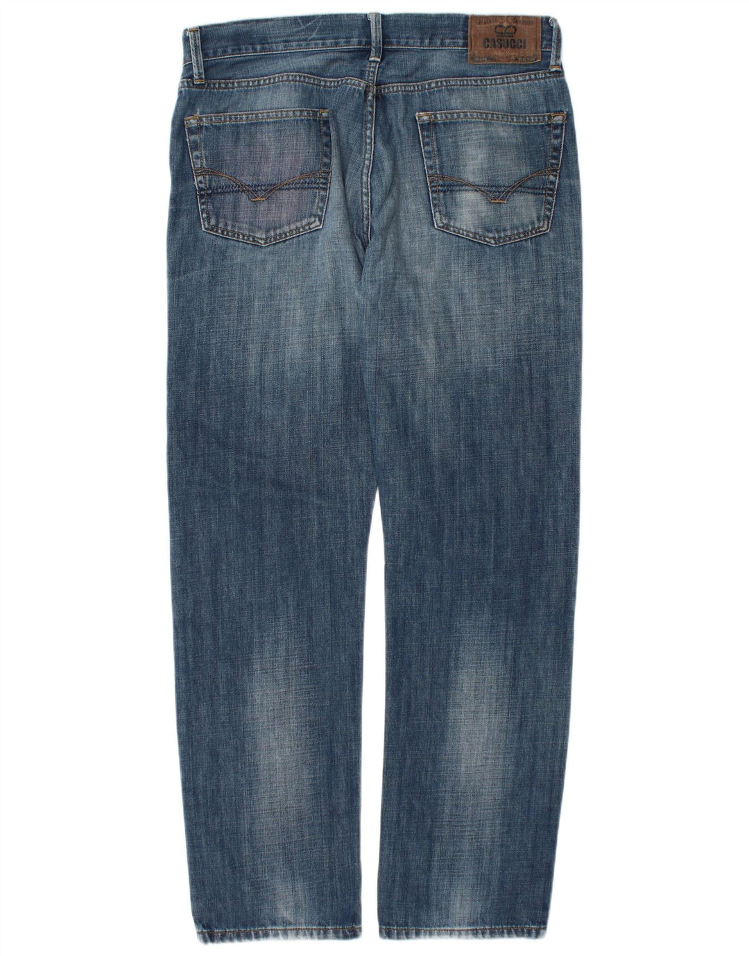 Casucci Calça Jeans Reta Masculina W38 L32 Azul Algodão