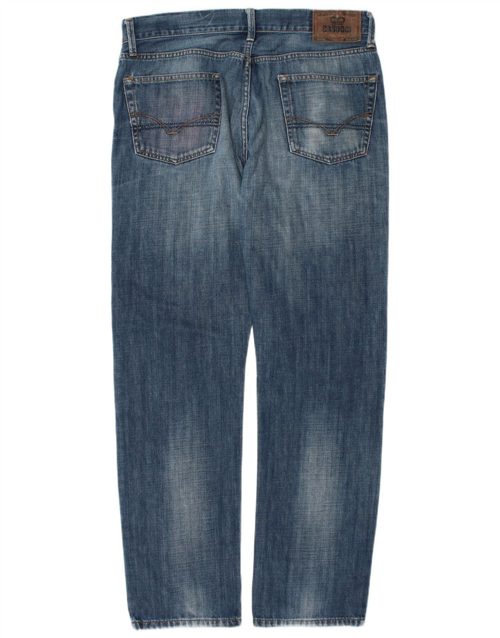 Casucci Calça Jeans Reta Masculina W38 L32 Azul Algodão