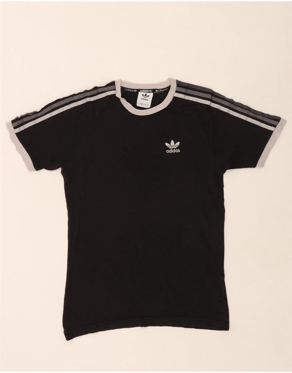 Adidas Mens Camiseta Top Pequeno Preto