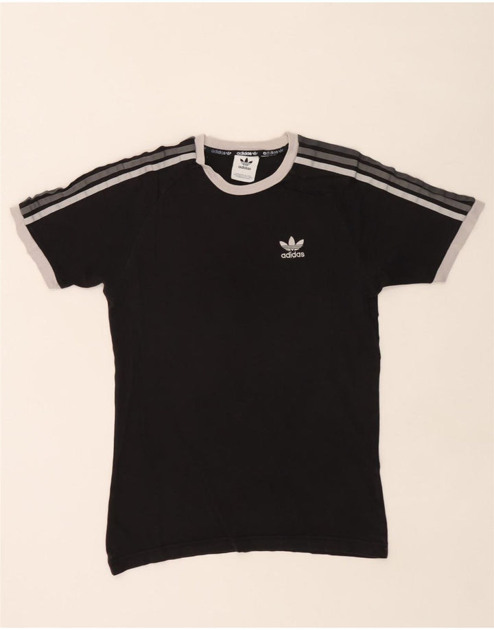 Adidas Mens Camiseta Top Pequeno Preto