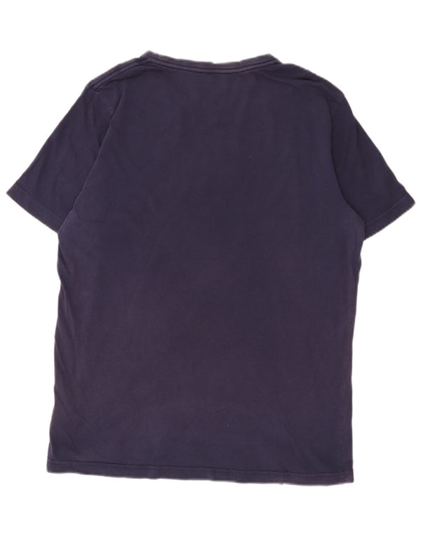 Camiseta masculina Puma Graphic Top grande algodão azul marinho
