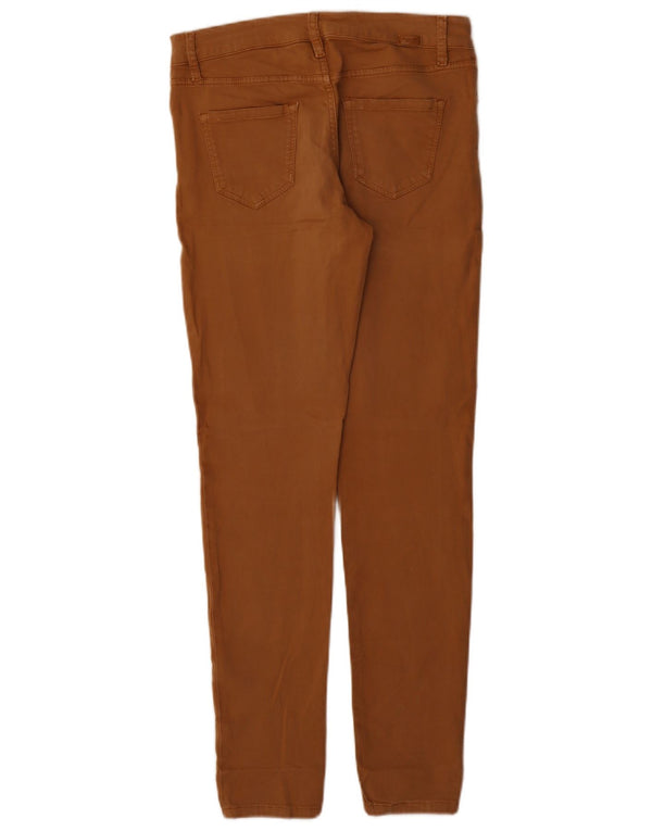 Calça casual skinny feminina Massimo Dutti UE 38 pequena W28 L31 marrom