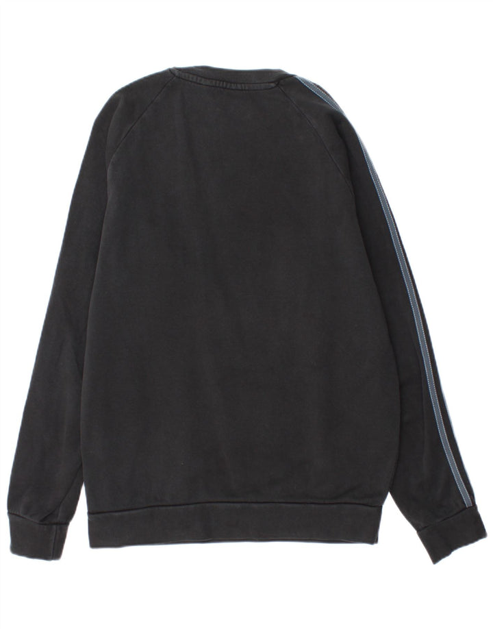 ADIDAS Mens Sweatshirt Jumper XS Algodão Preto