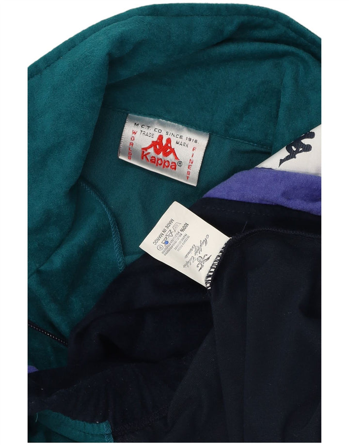 Jaqueta Kappa masculina com agasalho gráfico grande bloco colorido multicolorido