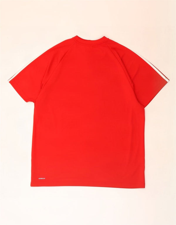 Adidas Mens Aeroready Camiseta Top 2XL Poliéster Vermelho