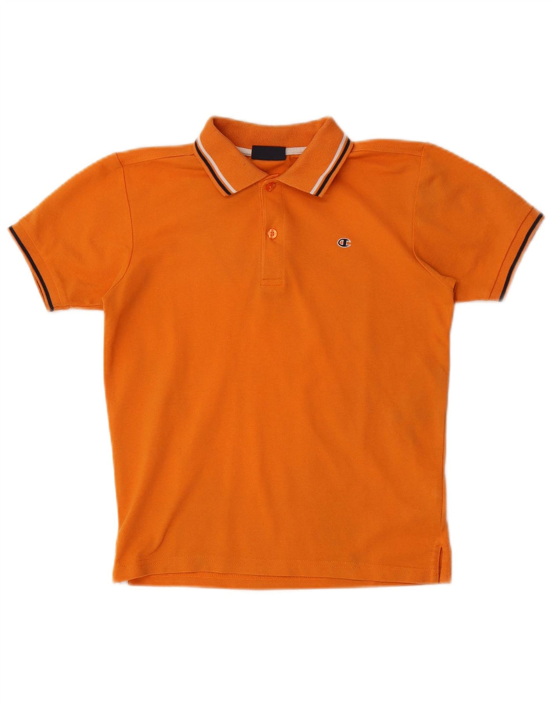Polo Champion Meninos 7-8 Anos Pequeno Algodão Laranja