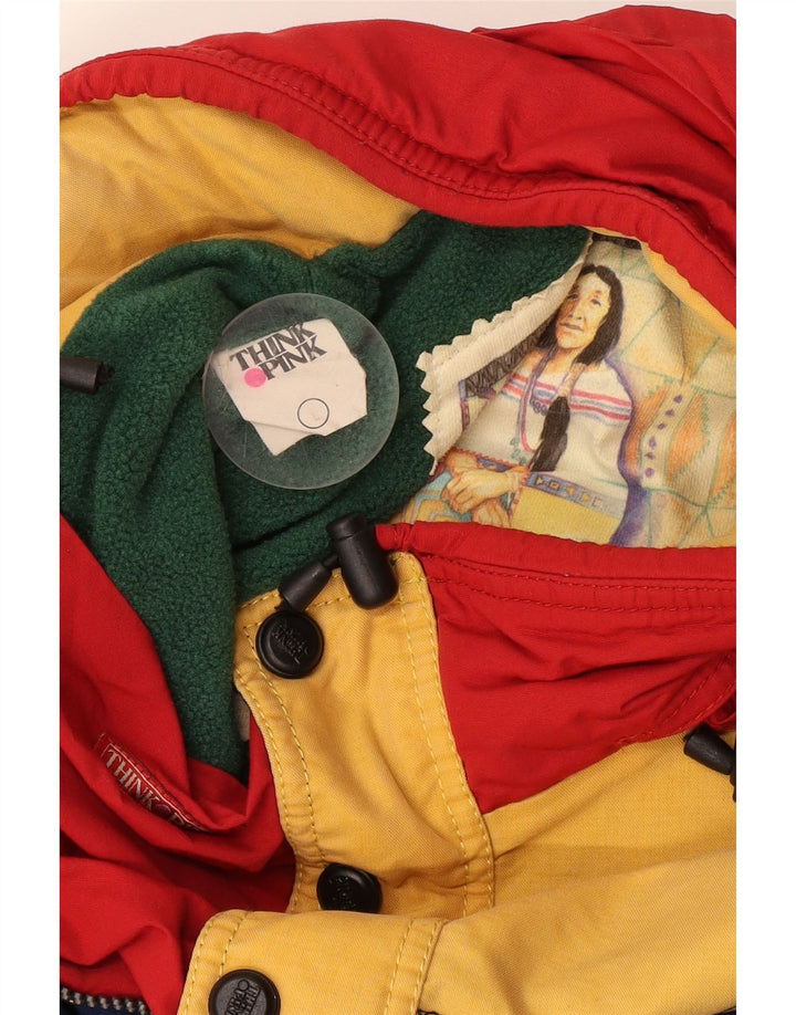 Jaqueta Anorak Masculina Think Pink Loose Fit Graphic Reino Unido 40 Grande Azul Marinho