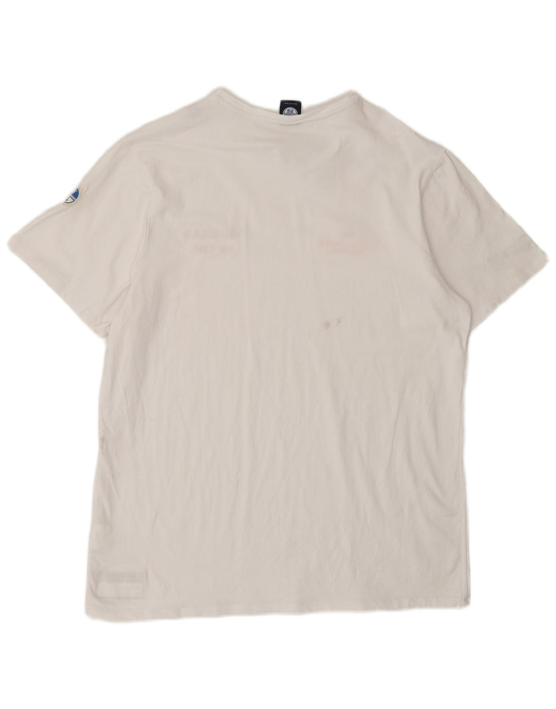 Camiseta gráfica masculina NORTH SAILS Top XL algodão branco