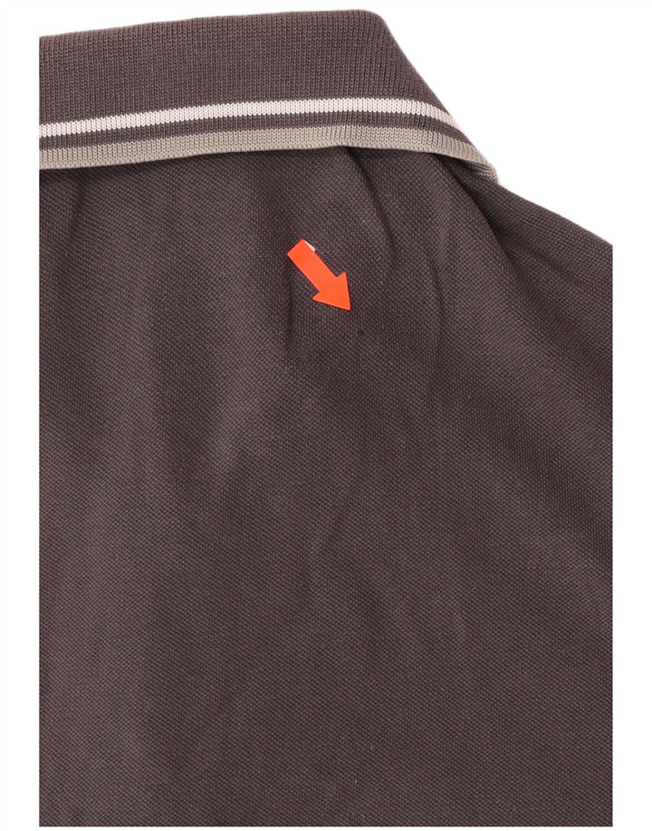 Camisa polo masculina PEUTEREY algodão cinza médio