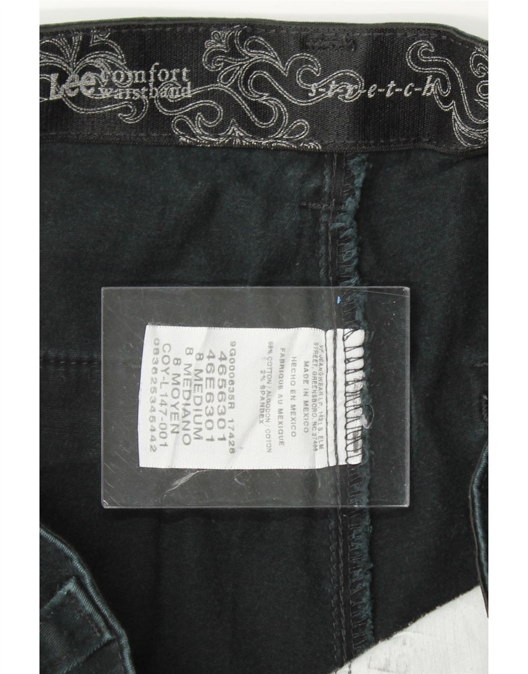 LEE Womens Straight Casual Trousers US 8 Medium W30 L32 Green Cotton Vintage Lee and Second-Hand Lee from Messina Hembry 