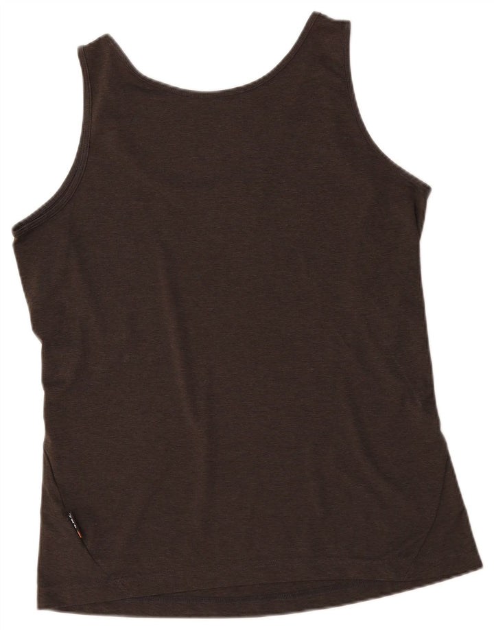 Top colete feminino Jack Wolfskin Reino Unido 18/20 XL cinza poliéster
