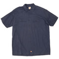 Camisa masculina alta de manga curta DICKIES 2XL poliéster azul marinho