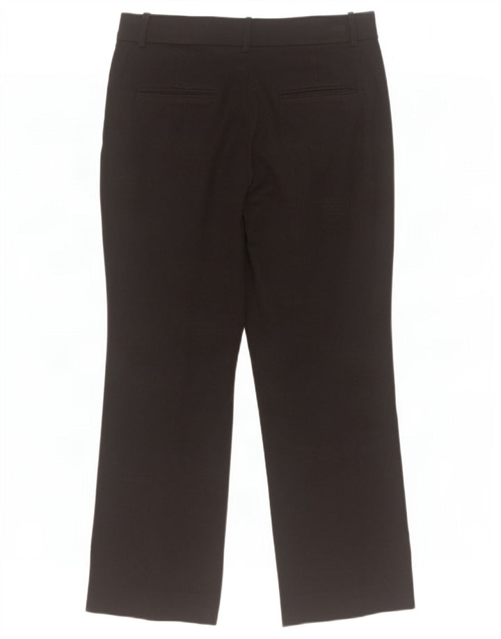 Calça feminina cortada reta Massimo Dutti EU 40 médio W30 L24 preta
