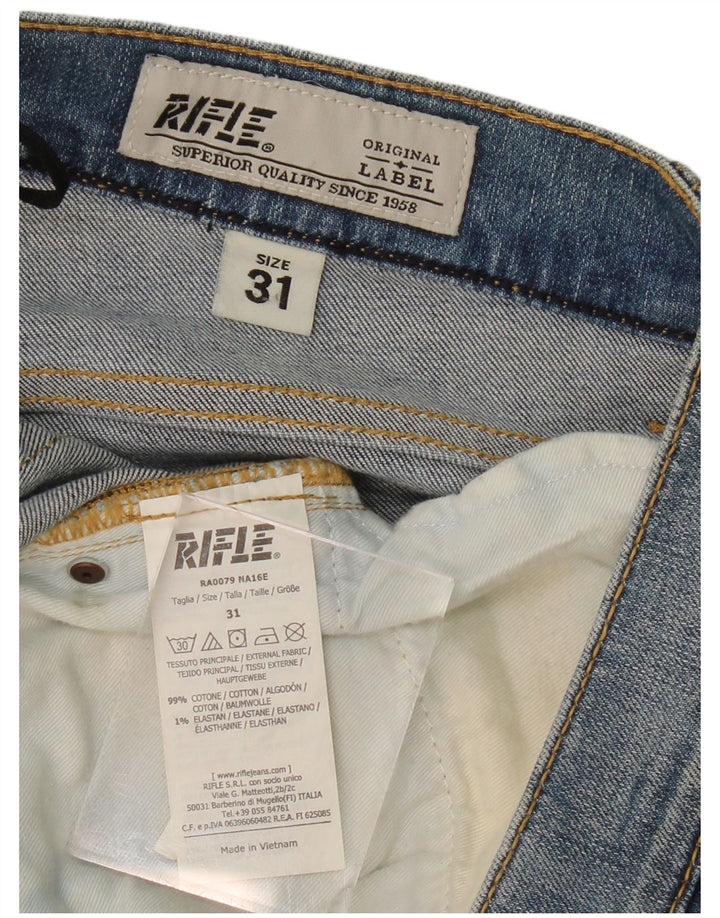 RIFLE Masculino Slim Jeans W31 L33 Azul Algodão